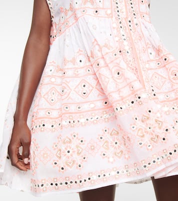 Miniabito in cotone con paillettes | Juliet Dunn