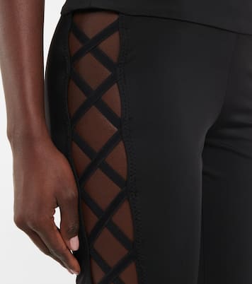 High-Rise Leggings mit Cut-outs | Norma Kamali