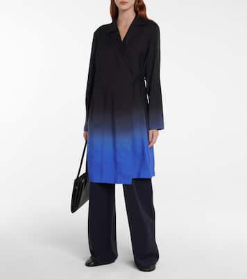 Abrigo wrap Pura de seda ombré | The Row