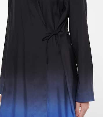 Abrigo wrap Pura de seda ombré | The Row