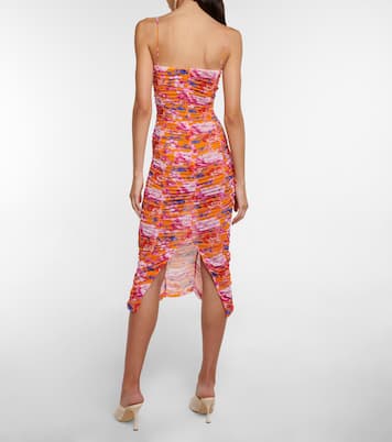Bedrucktes Midikleid aus Mesh | Magda Butrym
