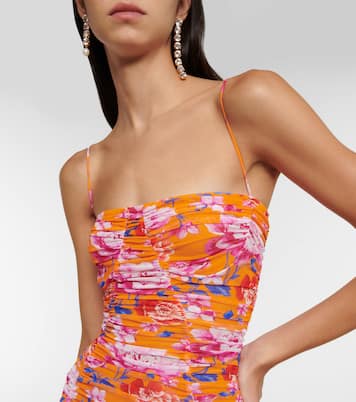 Bedrucktes Midikleid aus Mesh | Magda Butrym