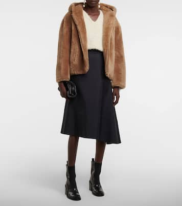 Hooded wool jacket | Yves Salomon