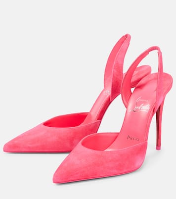 O Kate 100 suede slingback pumps | Christian Louboutin