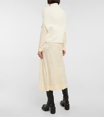 Turtleneck wool-blend top | Jil Sander