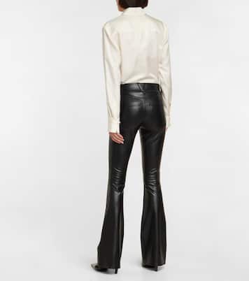 Pantalon Beverly en cuir synthétique | Veronica Beard