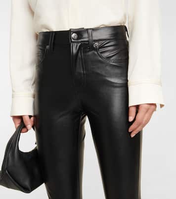 Pantalon Beverly en cuir synthétique | Veronica Beard