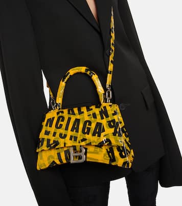 Sac à bandoulière Hourglass Small en cuir | Balenciaga