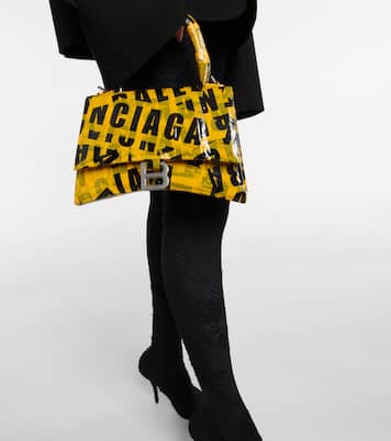 Sac à bandoulière Hourglass Small en cuir | Balenciaga