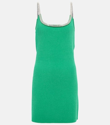 Miniabito in maglia con cristalli | Rabanne