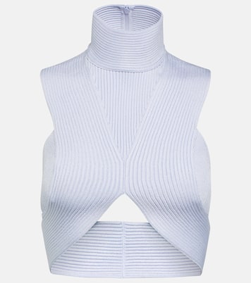 Top cropped in maglia a coste | Alaïa