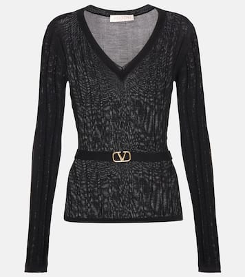 Pullover VLogo aus Schurwolle | Valentino