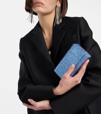 Clutch Superamini Paloma con cristalli | Amina Muaddi