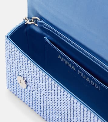 Clutch Superamini Paloma con cristalli | Amina Muaddi
