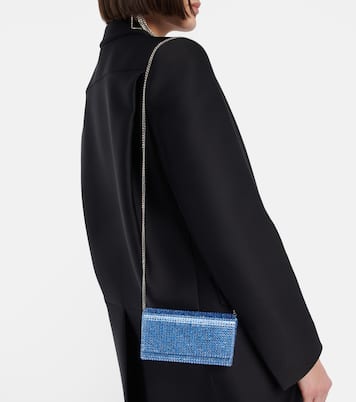 Clutch Superamini Paloma con cristalli | Amina Muaddi