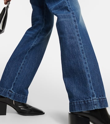 Patchwork high-rise straight jeans | Peter Do