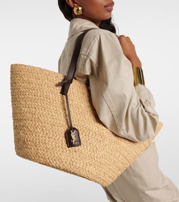 Borsa Panier Medium in rafia | Saint Laurent