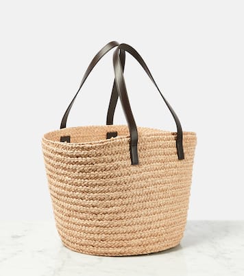 Borsa Panier Medium in rafia | Saint Laurent
