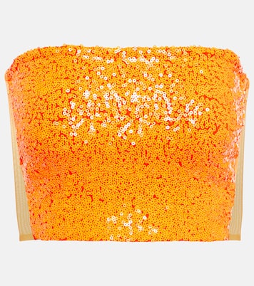 Cropped sequin top | Norma Kamali