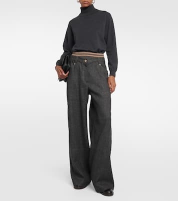 Pantaloni a gamba larga | Brunello Cucinelli