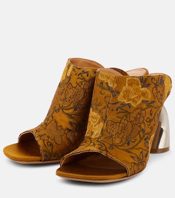 Mules en jacquard à fleurs | Dries Van Noten