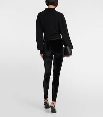 Legging en velours à logo | Tom Ford