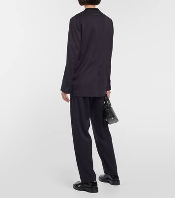 Single-breasted wool-blend blazer | MM6 Maison Margiela