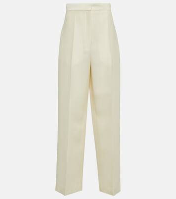 Pantalon Gordon en laine et soie | The Row