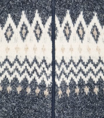 Cardigan en intarsia à motif Fair Isle | Brunello Cucinelli Kids