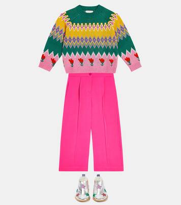 Pullover in misto cotone e lana | Stella McCartney Kids