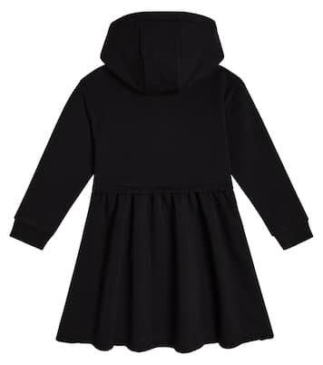 Vestido en mezcla de algodón con logo | Givenchy Kids