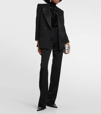 Draped velvet top  | Alexandre Vauthier