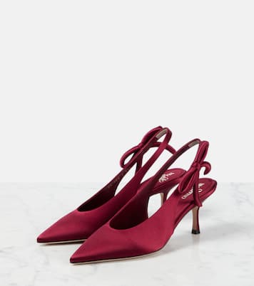 Pumps slingback Nite-Out 70 in raso | Valentino Garavani