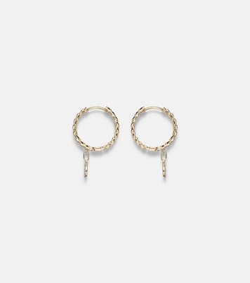 Boucles d'oreilles en or 10ct et diamants | Stone and Strand