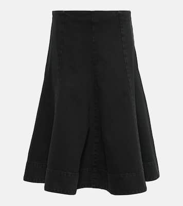 Jupe midi Lennox en jean | Khaite