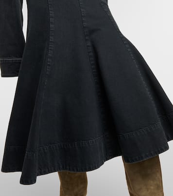 Jupe midi Lennox en jean | Khaite