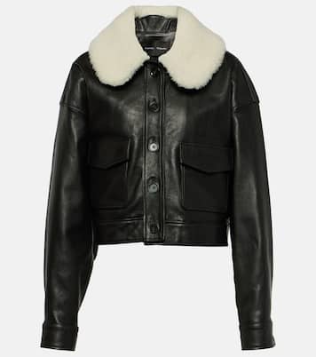Giacca in pelle Judd con shearling | Proenza Schouler