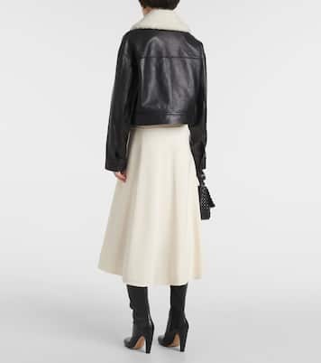 Giacca in pelle Judd con shearling | Proenza Schouler