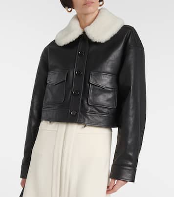 Giacca in pelle Judd con shearling | Proenza Schouler