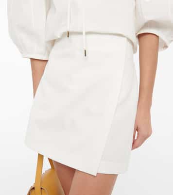 Falda pantalón de algodón de tiro alto | Chloé