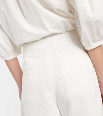 Falda pantalón de algodón de tiro alto | Chloé