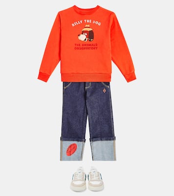 Baskets V-10 en cuir et daim | Veja Kids