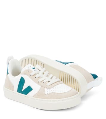 Baskets V-10 en cuir et daim | Veja Kids