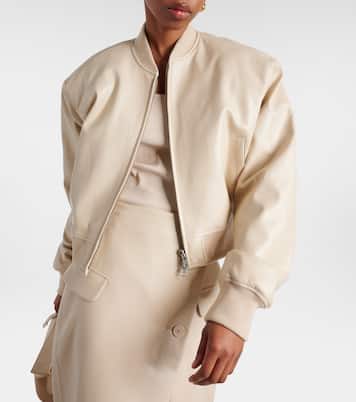 Micky faux leather bomber jacket | The Frankie Shop