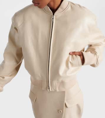 Micky faux leather bomber jacket | The Frankie Shop