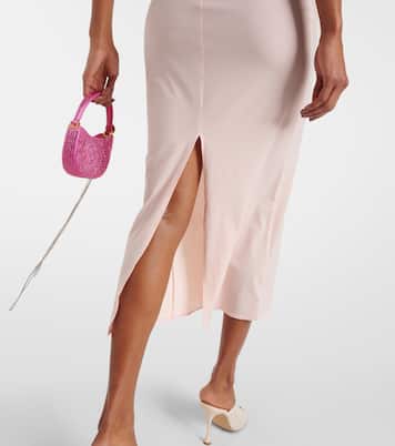 Abito midi in jersey con applicazioni floreali | Magda Butrym