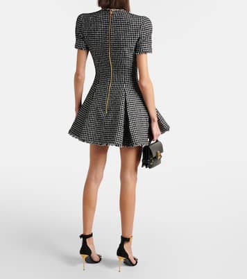 Miniabito in tweed di misto cotone | Balmain