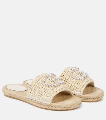 Interlocking G espadrille slides | Gucci