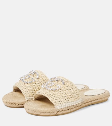 Interlocking G espadrille slides | Gucci