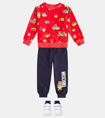 Teddy Bear printed cotton sweatshirt | Moschino Kids
